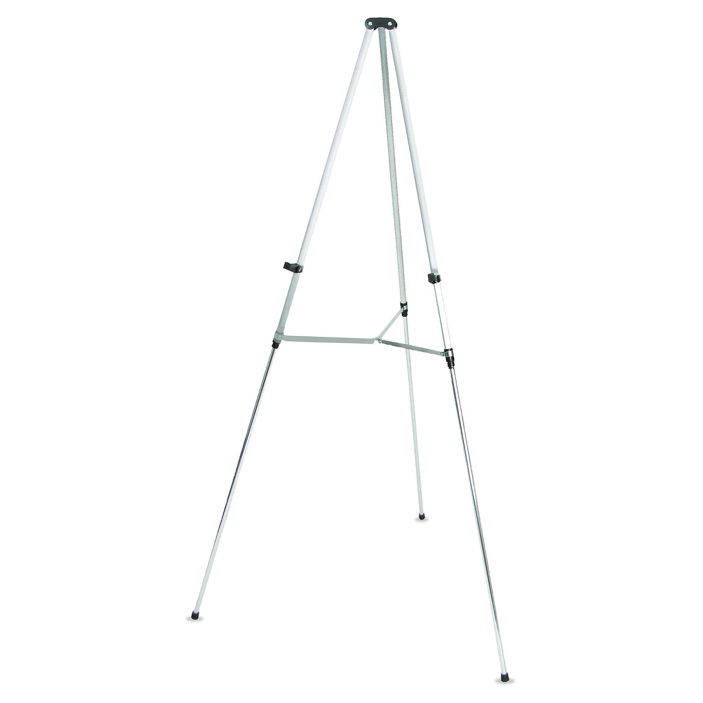 Quartet Lightweight Telescoping Tripod Easel, 38" to 66" High, Aluminum, Silver (50E)