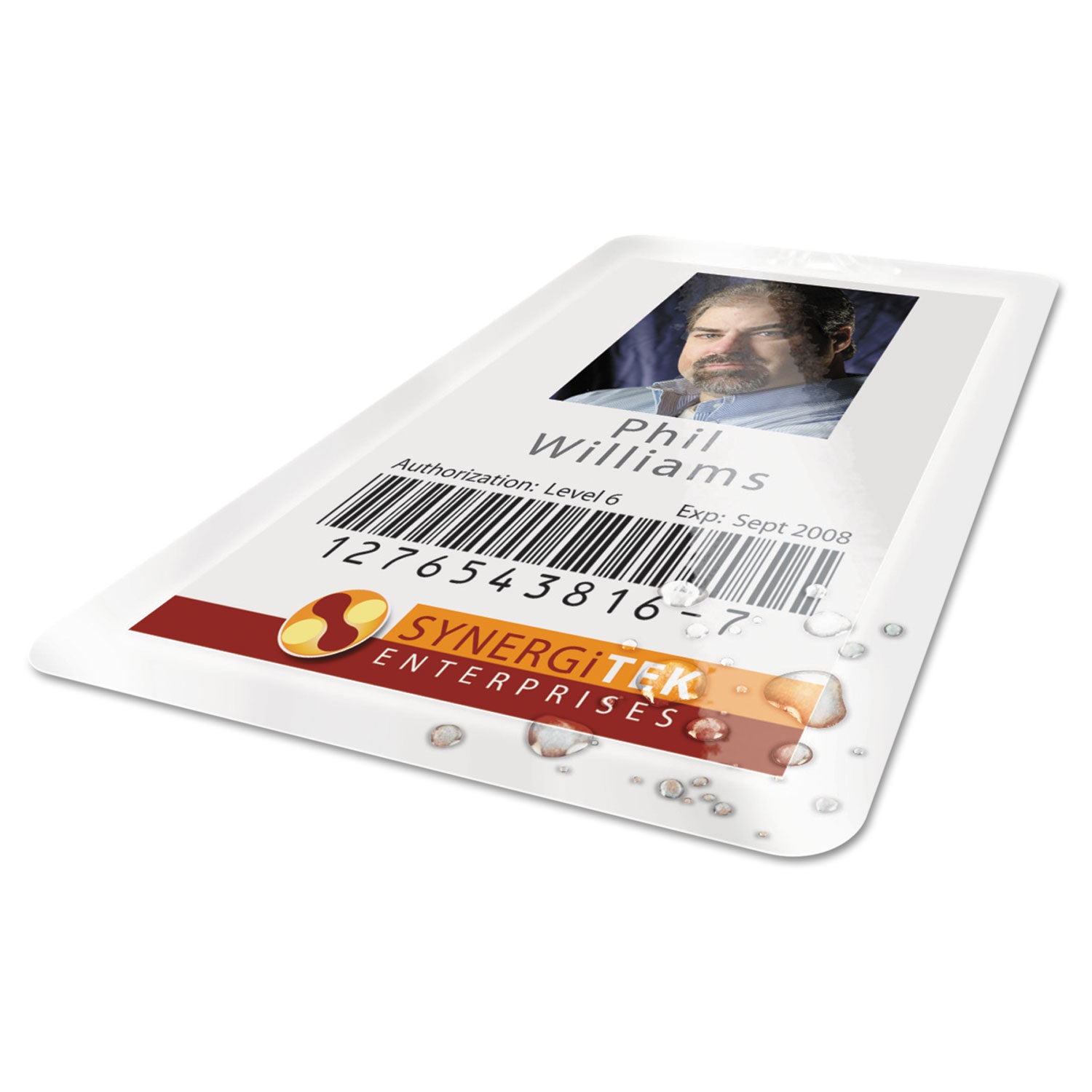 GBC UltraClear Thermal Laminating Pouches, 7 mil, 2.56" x 3.75", Gloss Clear, 100/Box (3200016)