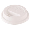 SOLO Traveler Dome Hot Cup Lid, Fits 8 oz Cups, White, 100/Pack, 10 Packs/Carton (TL38R2)