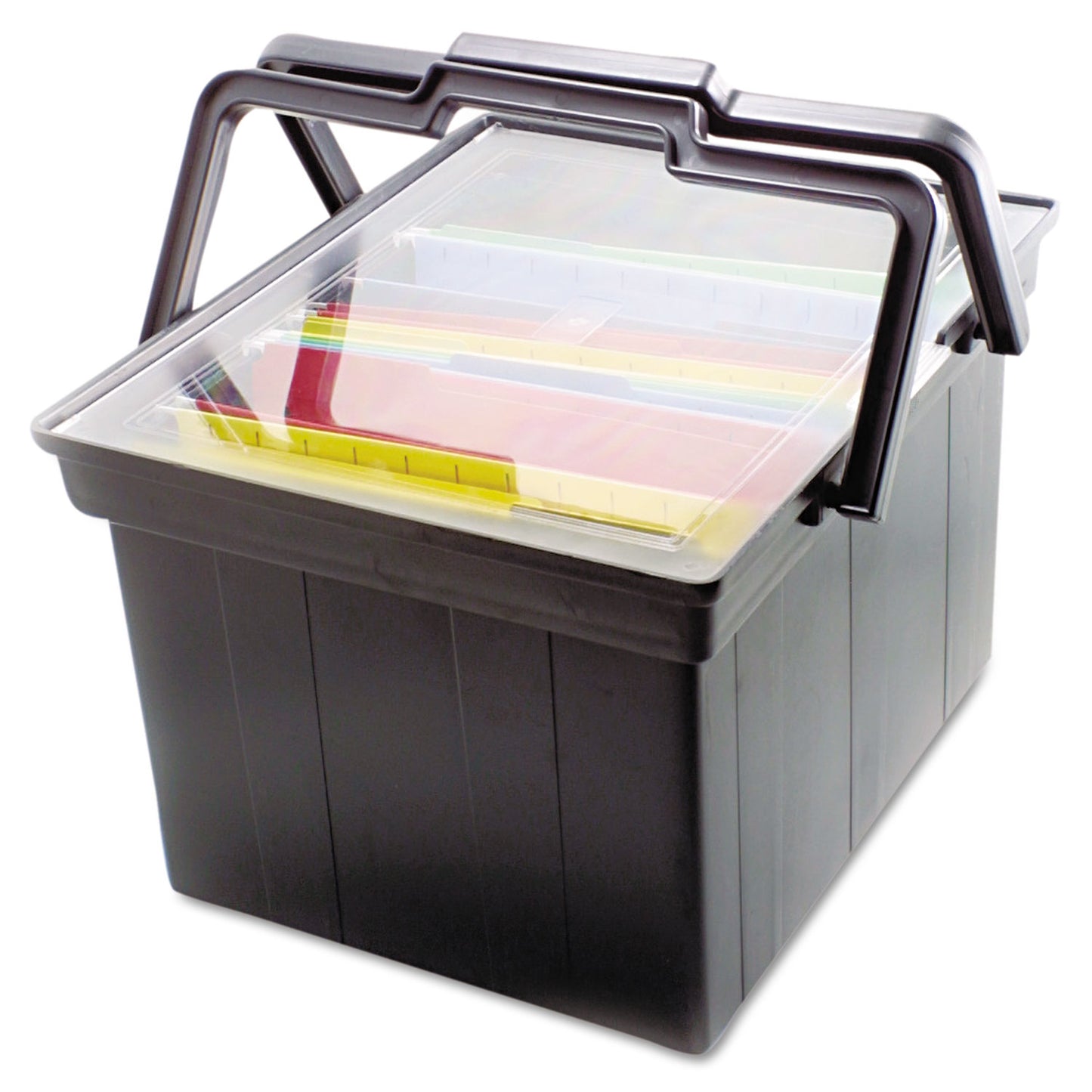 Advantus Companion Portable File, Letter/Legal Files, 17" x 14" x 11", Black (TLF2B)