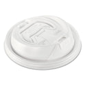 Dart Optima Reclosable Lid, Fits 12 oz to 24 oz Foam Cups, White, 100/Pack (16RCLPK)