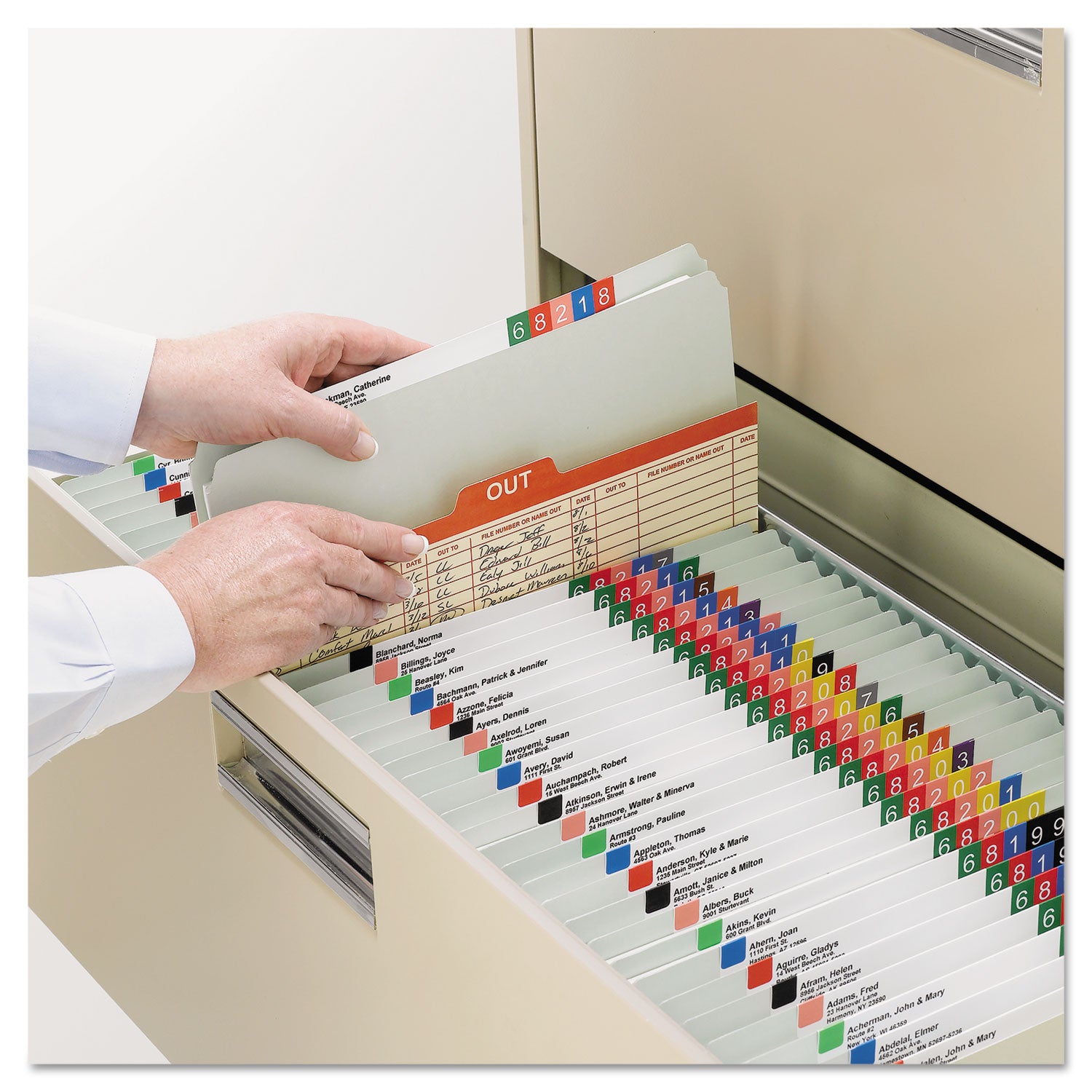 Smead Recycled Pressboard Fastener Folders, Straight Tabs, Two SafeSHIELD Fasteners, 2" Expansion, Legal Size, Gray-Green, 25/Box (19910)