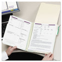 Smead Recycled Pressboard Fastener Folders, 1/3-Cut Tabs, Two SafeSHIELD Fasteners, 2" Expansion, Legal Size, Gray-Green, 25/Box (19934)