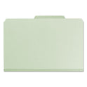 Smead Recycled Pressboard Folders, Two SafeSHIELD Coated Fasteners, 2/5-Cut: R of C, 2" Expansion, Legal Size, Gray-Green, 25/Box (19982)