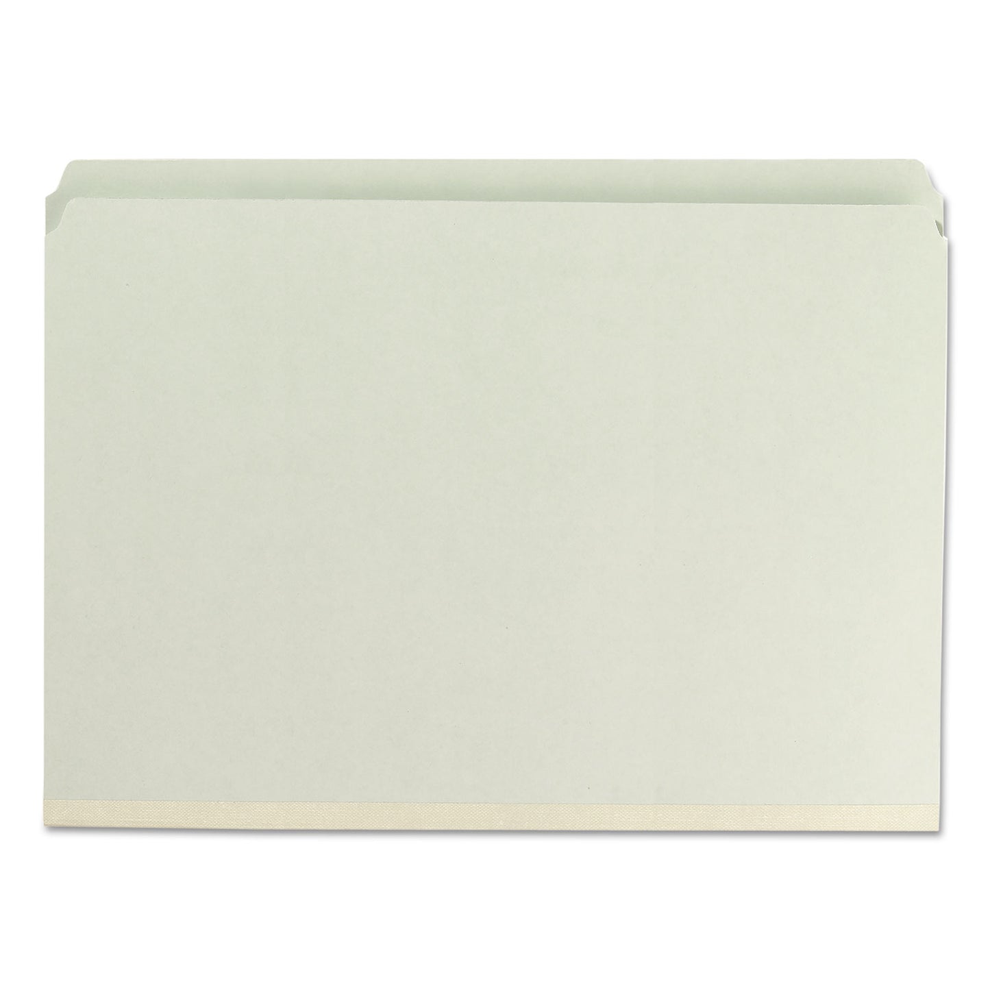 Smead Recycled Pressboard Fastener Folders, Straight Tabs, Two SafeSHIELD Fasteners, 2" Expansion, Legal Size, Gray-Green, 25/Box (19910)