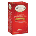 TWININGS Tea Bags, English Breakfast Decaf, 1.76 oz, 25/Box (09182)