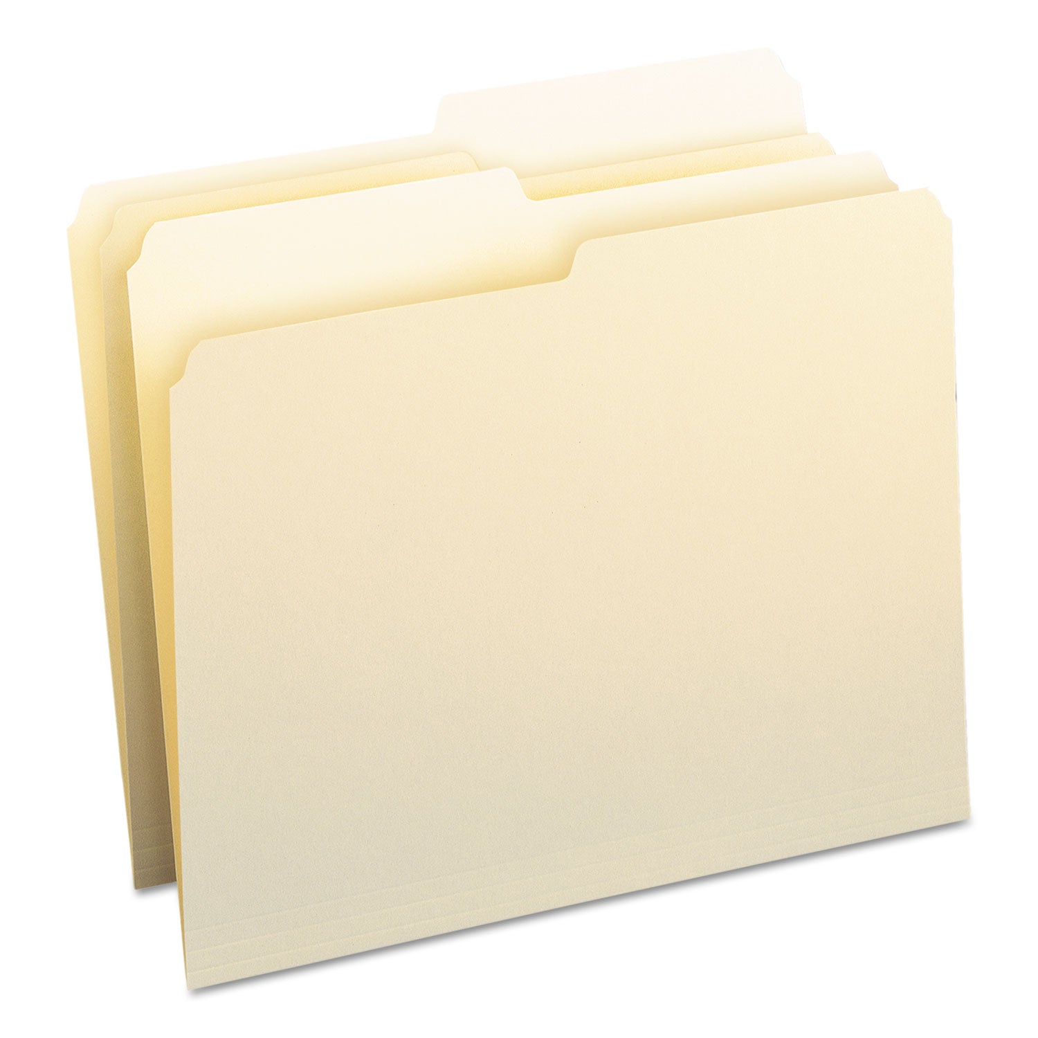 Smead Manila File Folders, 1/2-Cut Tabs: Assorted, Letter Size, 0.75" Expansion, Manila, 100/Box (10320)