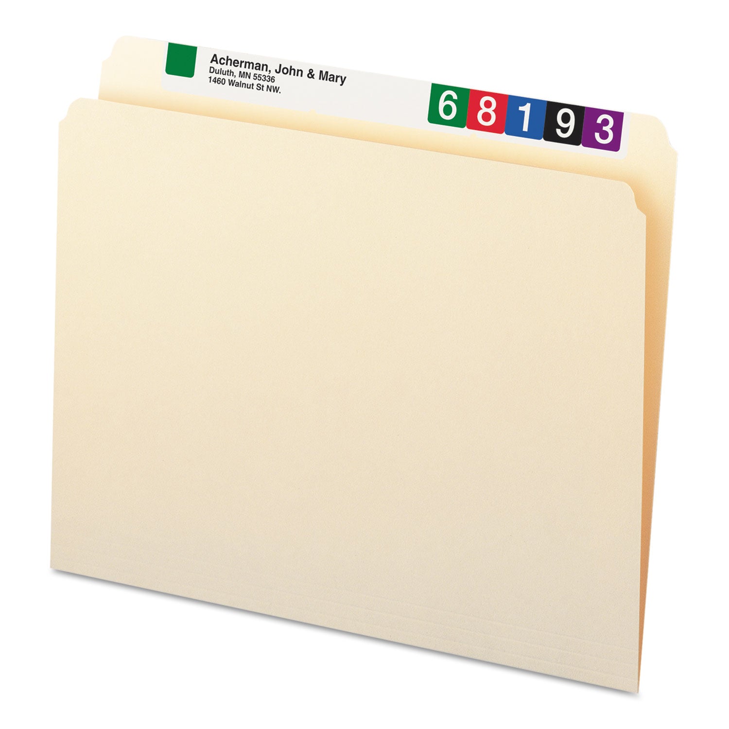 Smead Manila File Folders, Straight Tabs, Letter Size, 0.75" Expansion, Manila, 100/Box (10300)