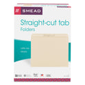 Smead Manila File Folders, Straight Tabs, Letter Size, 0.75" Expansion, Manila, 100/Box (10300)