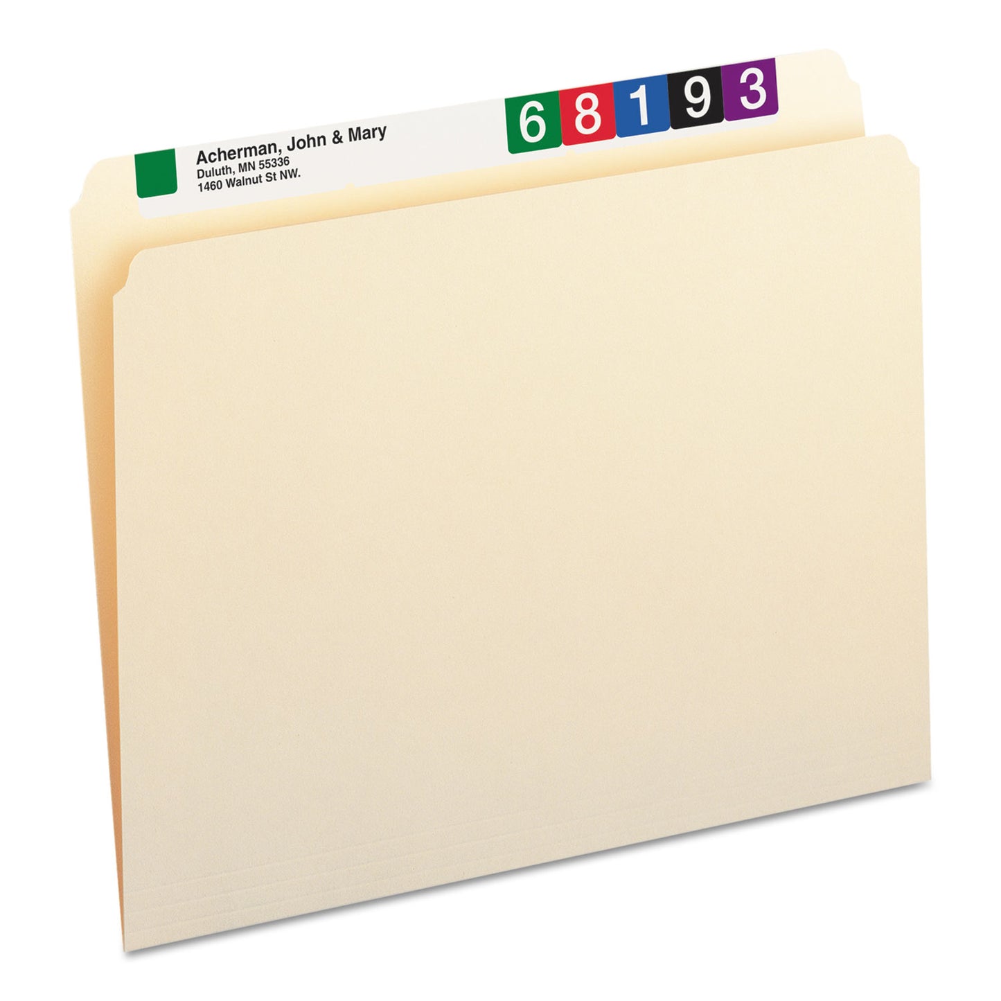 Smead Manila File Folders, Straight Tabs, Letter Size, 0.75" Expansion, Manila, 100/Box (10300)