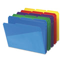 Smead Poly Colored File Folders With Slash Pocket, 1/3-Cut Tabs: Assorted, Letter Size, 0.75" Expansion, Assorted Colors, 30/Box (10540)