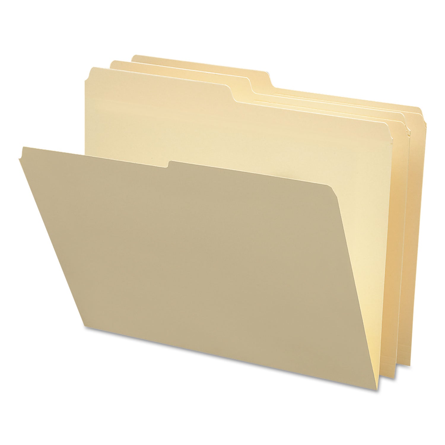 Smead Manila File Folders, 1/2-Cut Tabs: Assorted, Letter Size, 0.75" Expansion, Manila, 100/Box (10320)