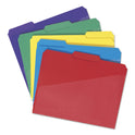 Smead Poly Colored File Folders With Slash Pocket, 1/3-Cut Tabs: Assorted, Letter Size, 0.75" Expansion, Assorted Colors, 30/Box (10540)
