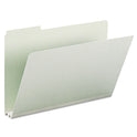 Smead Expanding Recycled Heavy Pressboard Folders, 1/3-Cut Tabs: Assorted, Legal Size, 2" Expansion, Gray-Green, 25/Box (18234)