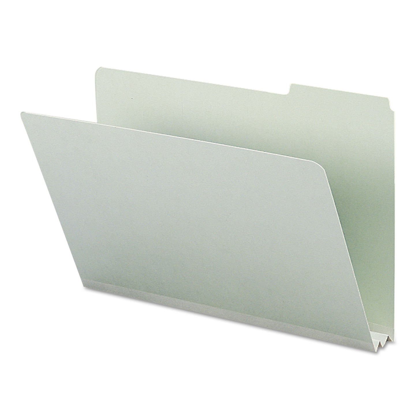 Smead Expanding Recycled Heavy Pressboard Folders, 1/3-Cut Tabs: Assorted, Legal Size, 2" Expansion, Gray-Green, 25/Box (18234)