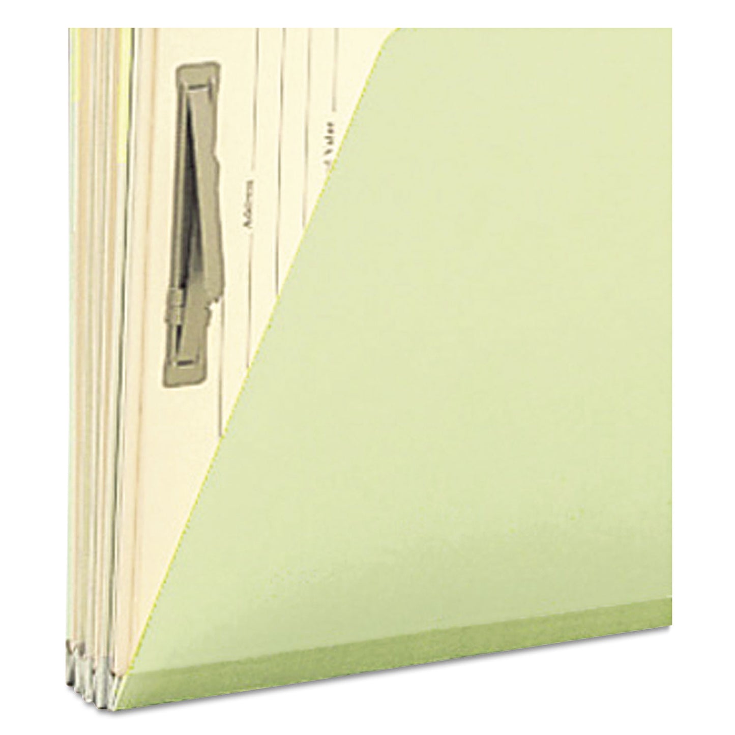 Smead Pressboard Mortgage Folders, 1" Expansion, 8 Dividers, 1 Fastener, Legal Size, Green Exterior, 10/Box (78208)
