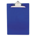 Saunders Recycled Plastic Clipboard with Ruler Edge, 1" Clip Capacity, Holds 8.5 x 11 Sheets, Blue (21602)