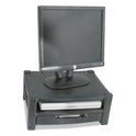 Kantek Two-Level Monitor Stand, 17" x 13.25" x 3.5" to 7", Black, Supports 50 lbs (MS480)