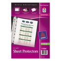 Avery Top Load Sheet Protector, Heavyweight, 8.5 x 5.5, Clear, 25/Pack (77004)