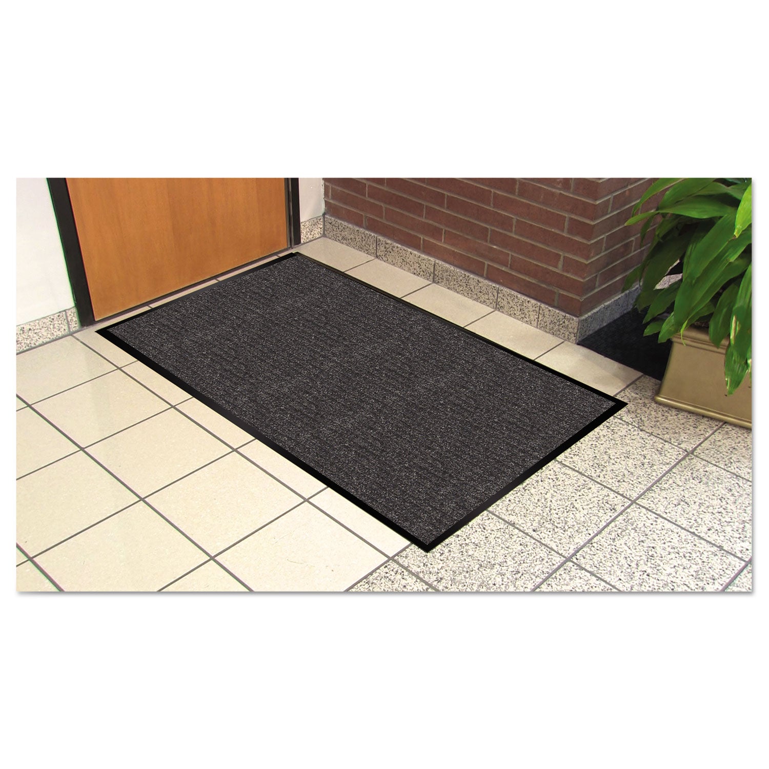 Guardian Golden Series Indoor Wiper Mat, Polypropylene, 36 x 60, Charcoal (64030530)