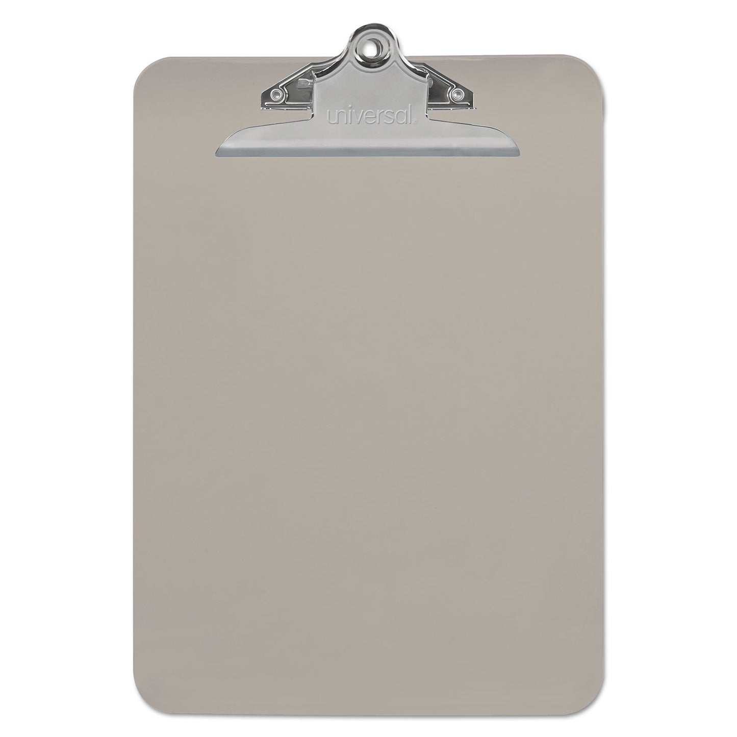 Universal Plastic Clipboard with High Capacity Clip, 1.25" Clip Capacity, Holds 8.5 x 11 Sheets, Translucent Black (40306)