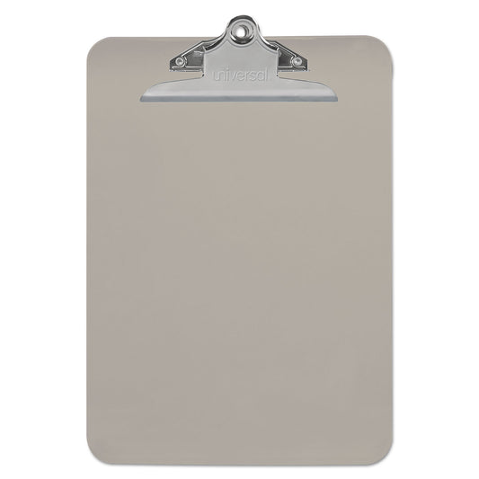 Universal Plastic Clipboard with High Capacity Clip, 1.25" Clip Capacity, Holds 8.5 x 11 Sheets, Translucent Black (40306)