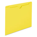 Smead Colored File Jackets with Reinforced Double-Ply Tab, Straight Tab, Letter Size, Yellow, 100/Box (75511)