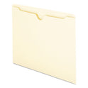 Manila File Jackets, 2-Ply Straight Tab, Letter Size, Manila, 100/Box