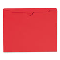 Smead Colored File Jackets with Reinforced Double-Ply Tab, Straight Tab, Letter Size, Red, 100/Box (75509)