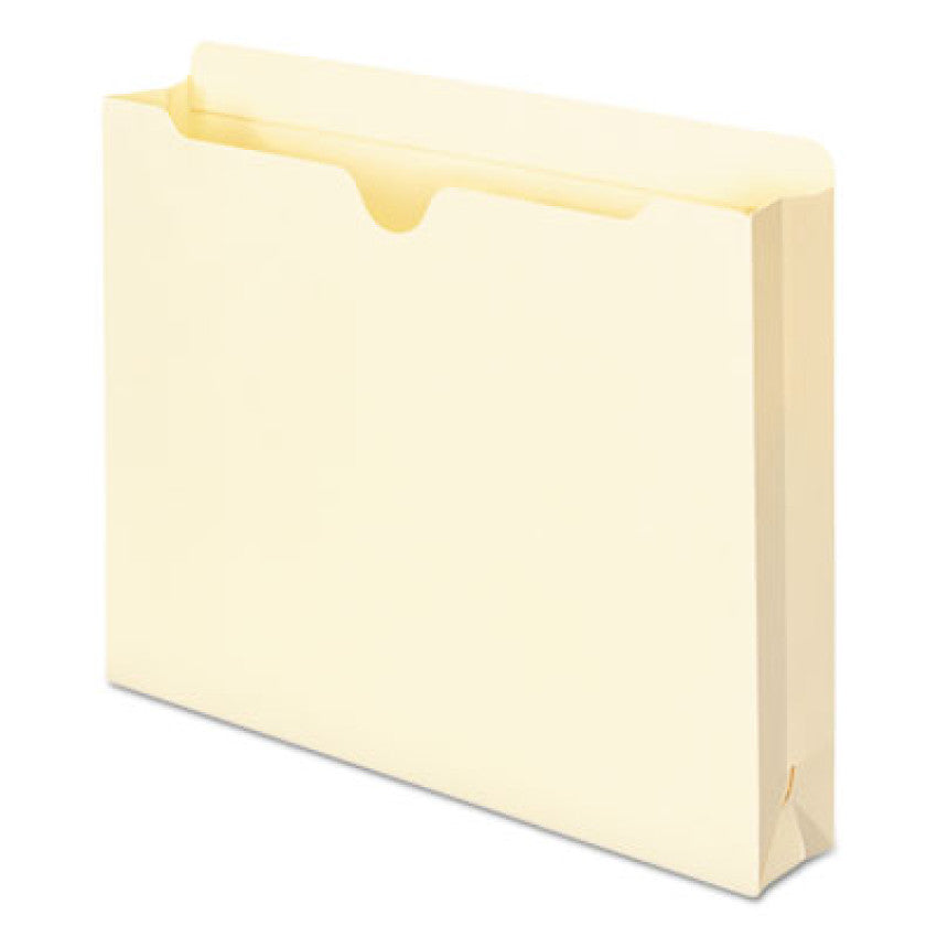 Manila File Jackets, 2-Ply Straight Tab, Letter Size, Manila, 50/Box