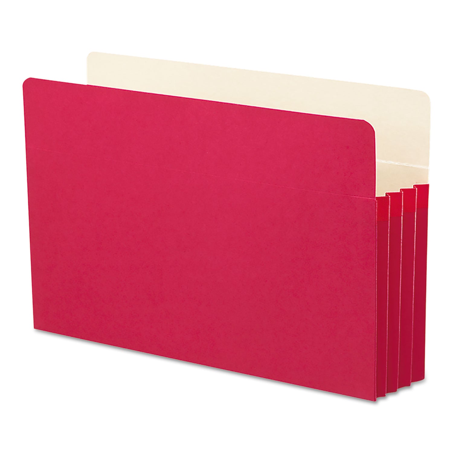 Smead Colored File Pockets, 3.5" Expansion, Legal Size, Red (74231)