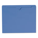 Smead Colored File Jackets with Reinforced Double-Ply Tab, Straight Tab, Letter Size, Blue, 100/Box (75502)