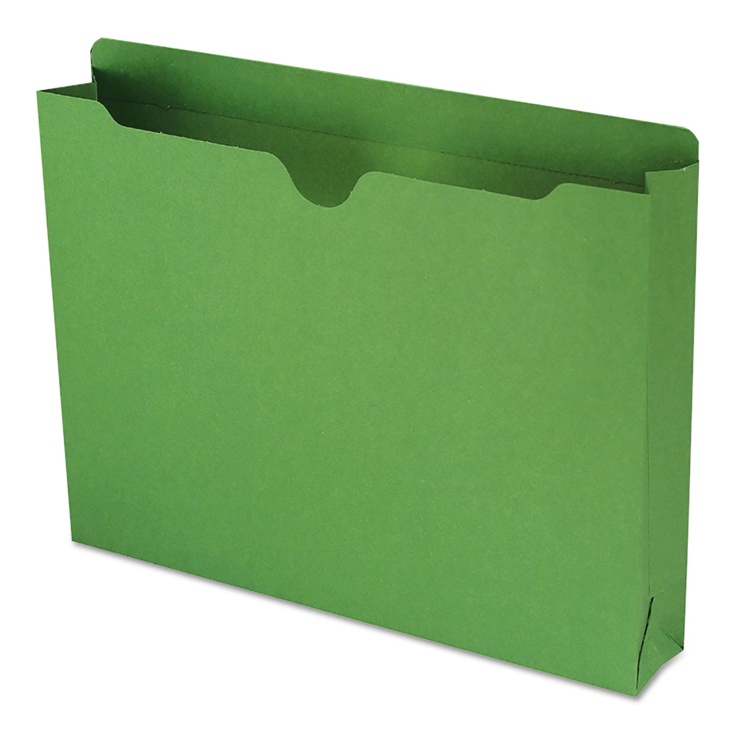 Smead Colored File Jackets with Reinforced Double-Ply Tab, Straight Tab, Letter Size, Green, 50/Box (75563)