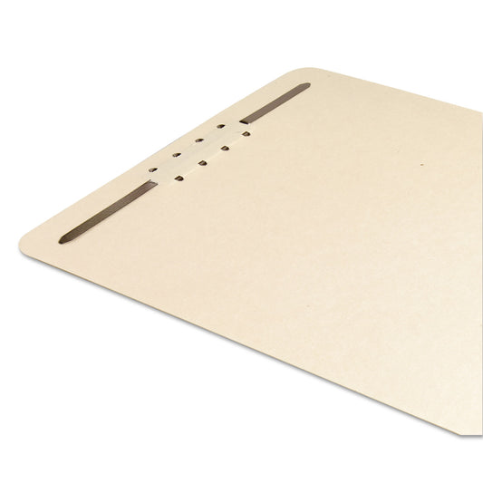 Smead File Backs with 2" Capacity Prong Fasteners, 1 Divider, 1 Fastener, Letter Size, Manila, 100/Box (35511)