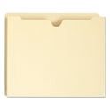 Smead 100% Recycled Top Tab File Jackets, Straight Tab, Letter Size, Manila, 50/Box (75605)