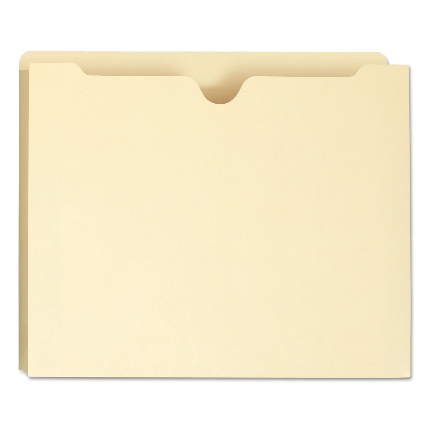 Smead 100% Recycled Top Tab File Jackets, Straight Tab, Letter Size, Manila, 50/Box (75605)