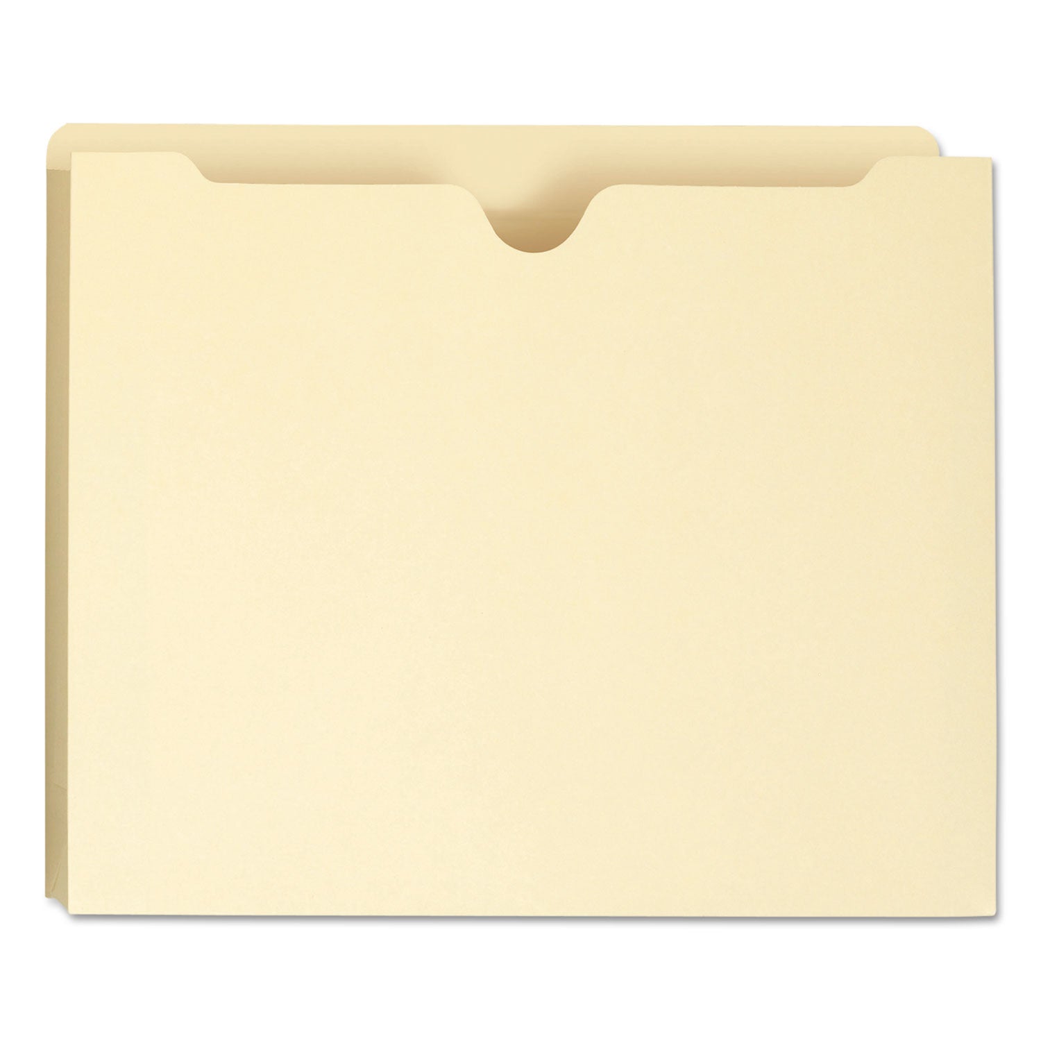 Smead 100% Recycled Top Tab File Jackets, Straight Tab, Letter Size, Manila, 50/Box (75605)