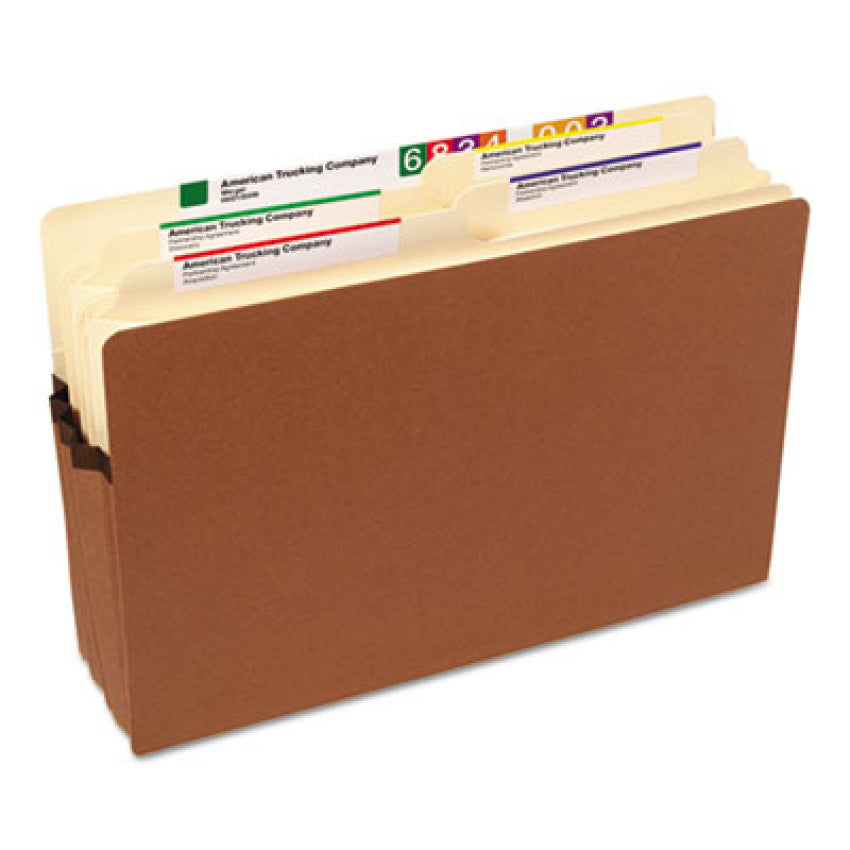 Redrope Drop Front File Pockets, 3.5" Expansion, Legal Size, Redrope, 25/Box