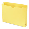 Smead Colored File Jackets with Reinforced Double-Ply Tab, Straight Tab, Letter Size, Yellow, 50/Box (75571)