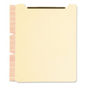 Smead Self-Adhesive Folder Dividers with Twin-Prong Fasteners for Top/End Tab Folders, 1 Fastener, Letter Size, Manila, 25/Pack (68025)