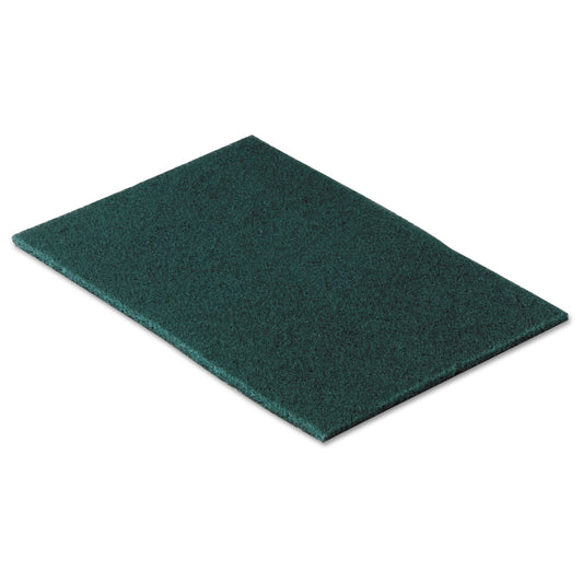 Scotch-Brite Commercial Scouring Pad 96, 6 x 9, Green, 10/Pack (96CC)