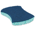 Scotch-Brite Power Sponge, 2.8 x 4.5, 0.6" Thick, Blue/Teal, 5/Pack (3000CC)