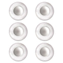 Quartet Glass Magnets, Large, Clear, 0.45" Diameter, 6/Pack (85391)