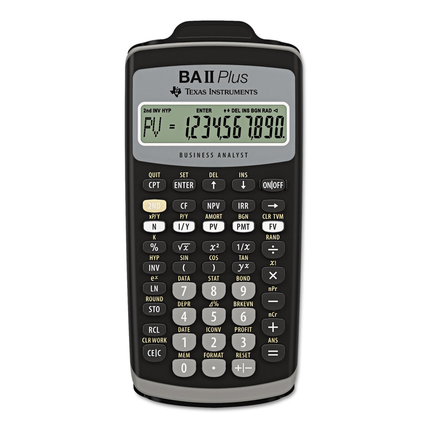 Texas Instruments BAIIPlus Financial Calculator, 10-Digit LCD