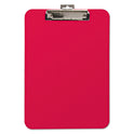 Mobile OPS Unbreakable Recycled Clipboard, 0.25" Clip Capacity, Holds 8.5 x 11 Sheets, Red (61622)