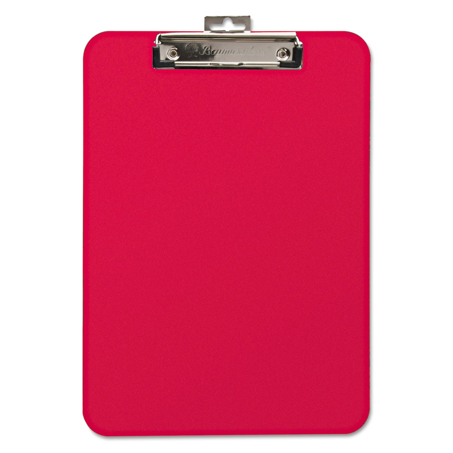 Mobile OPS Unbreakable Recycled Clipboard, 0.25" Clip Capacity, Holds 8.5 x 11 Sheets, Red (61622)