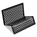 Artistic Urban Collection Punched Metal Business Card Holder, Holds 50 2 x 3.5 Cards, Perforated Steel, Black (ART20001)