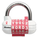 Master Lock Password Plus Combination Lock, Hardened Steel Shackle, 2.5" Wide, Chrome/Assorted (1534D)