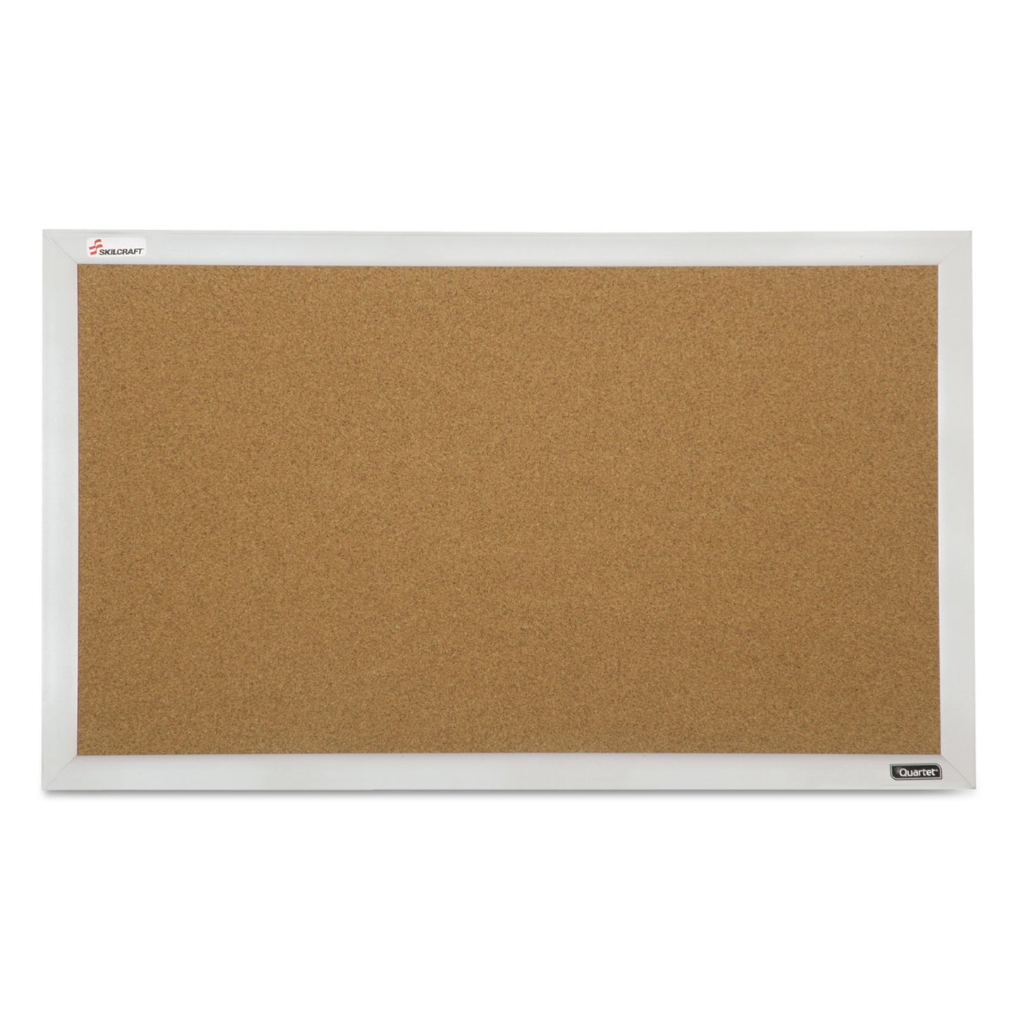 AbilityOne 7195015679517, SKILCRAFT Cubicle Cork Board, 21.5 x 32, Tan Surface, Silver Aluminum Frame