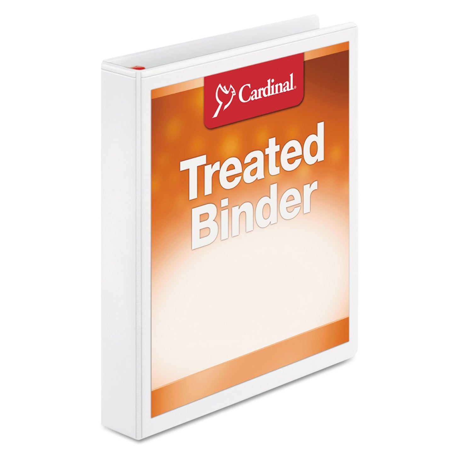 Cardinal Treated ClearVue Locking Slant-D Ring Binder, 3 Rings, 1" Capacity, 11 x 8.5, White (32100)